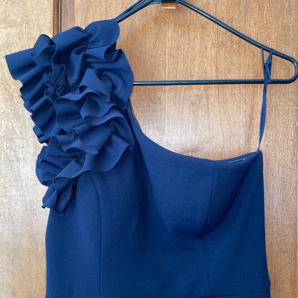 Navy Blue Aqua Formal Ball Gown, Size 8 - Picture 3 of 6